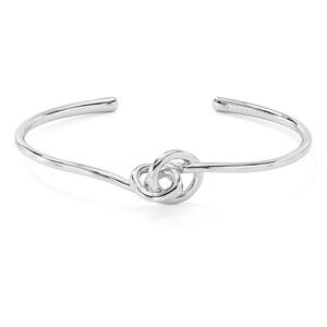 NWOT Kendra Scott Presleigh Knot Bangle Bracelet in Silver